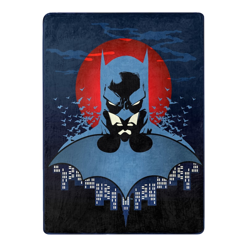 DC Batman Anti Hero Micro Raschel Throw Blanket
