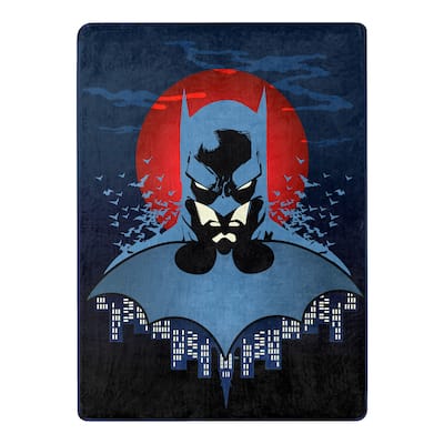 DC Batman Anti Hero Micro Raschel Throw Blanket