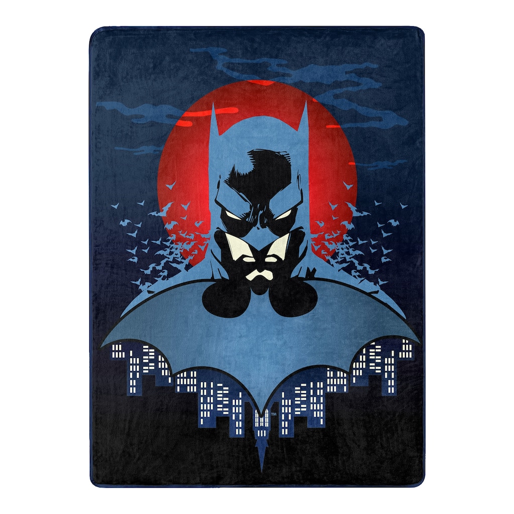 DC Batman Anti Hero Micro Raschel Throw Blanket