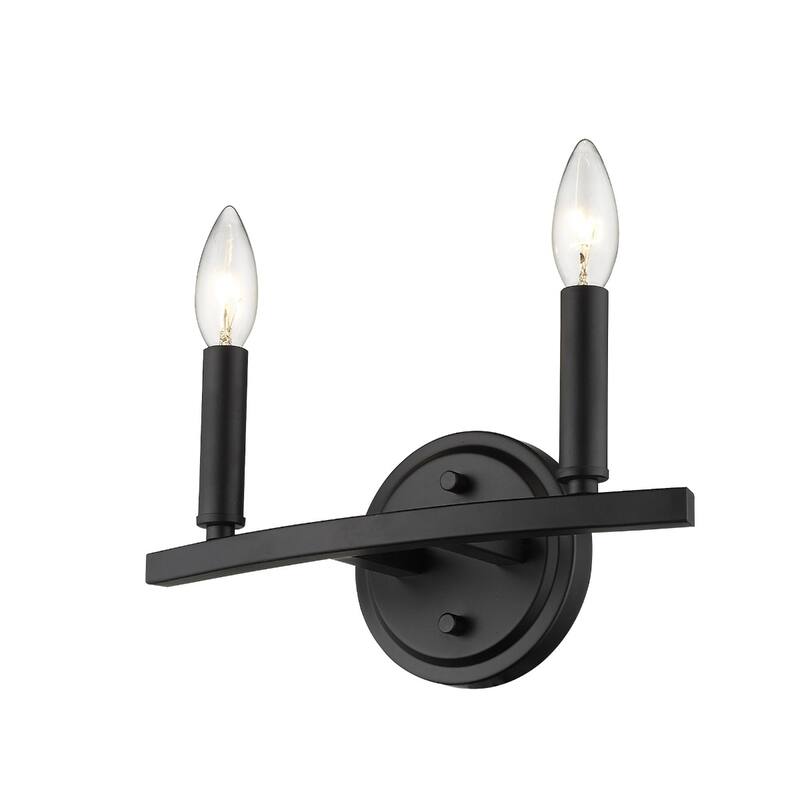 Steel Wall Sconce 2 Light LED Reversible Mount Fixture - 4” x 12” x 6.63” (D x W x H)