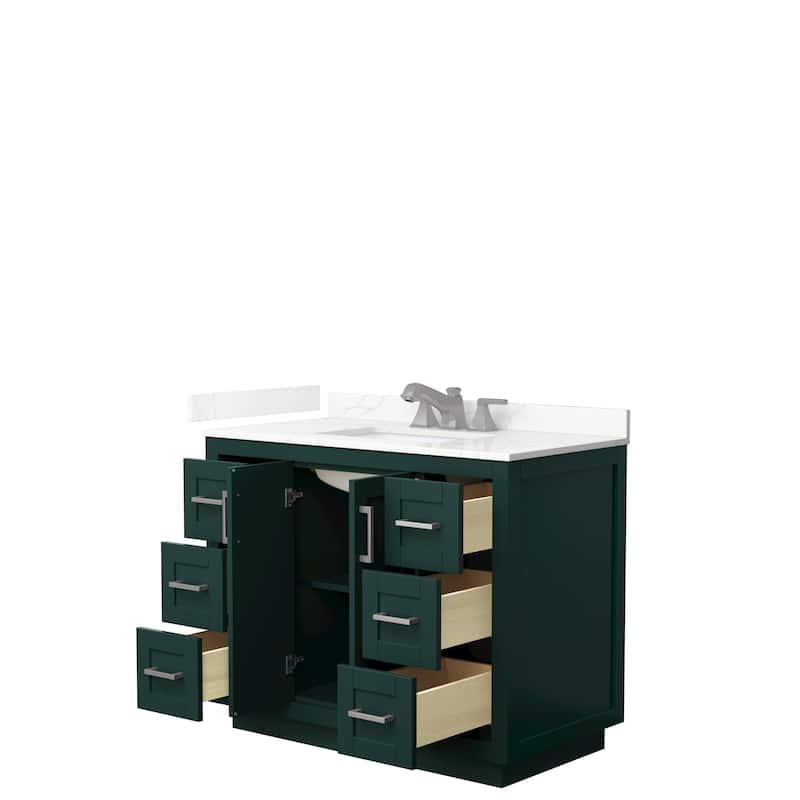 Miranda 42-inch Single Vanity, Quartz Top