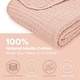 preview thumbnail 3 of 3, Baby Muslin Blanket - Large 40" X 40", Blush, By Comfy Cub - Blush