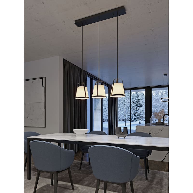 AFX LIZP10MBLNR3 Lizzette 3 Light 36" Wide Multi Light Pendant