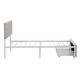 preview thumbnail 6 of 11, Twin Size Storage Bed Metal Platform Bed With A Big Drawer - Beige - 77.9"L X 42.2"W X (40.2 or 44.2)"H