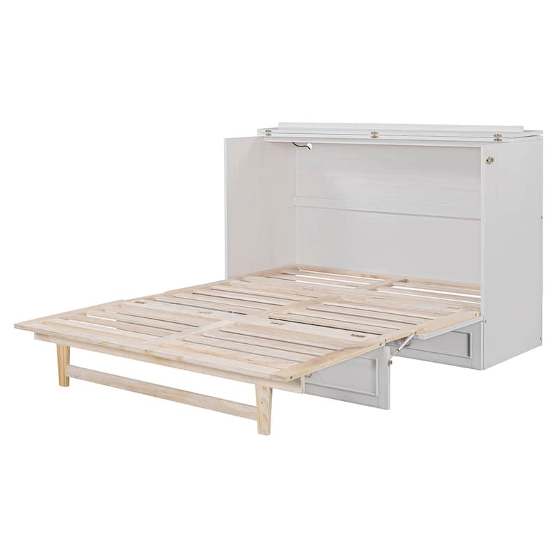 Murphy Bed with Versatile Storage & Large Drawers