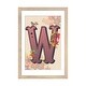 preview thumbnail 11 of 18, iCanvas "W" by Valentina Harper Natural - 24x16x1