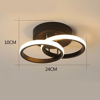 Ring LED Ceiling Light Lamp Fixture Flush Mount Bedroom Chandelier - 9. ...