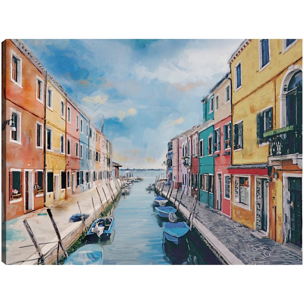 Colors of Venice By Studio Arts Canvas Art Print