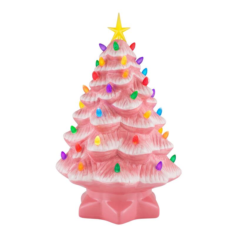 14" Nostalgic Ceramic Tree - Pink