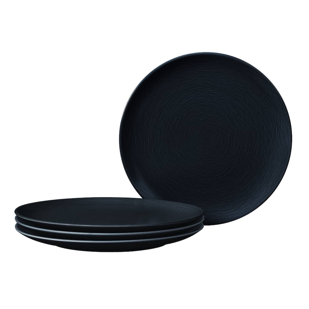 Noritake Colorscapes Swirl Set Of 4 Coupe Salad Plates, 8-1/4"