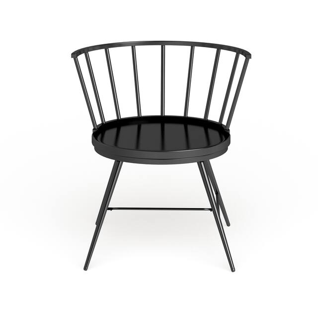 Truman Low Back Windsor Dining Chair (Set of 2) by iNSPIRE Q Modern - Black
