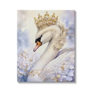 Stupell Elegant Princess Swan Canvas Wall Art Design by The Dutch Lady ...