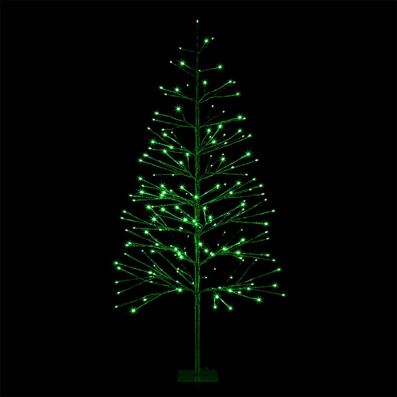 Alpine Corporation 60"H Indoor/Outdoor Artificial Christmas Tree with LED Lights