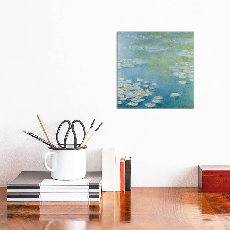 iCanvas "Nympheas at Giverny, 1908 " by Claude Monet Canvas Print - 12x12x0.75