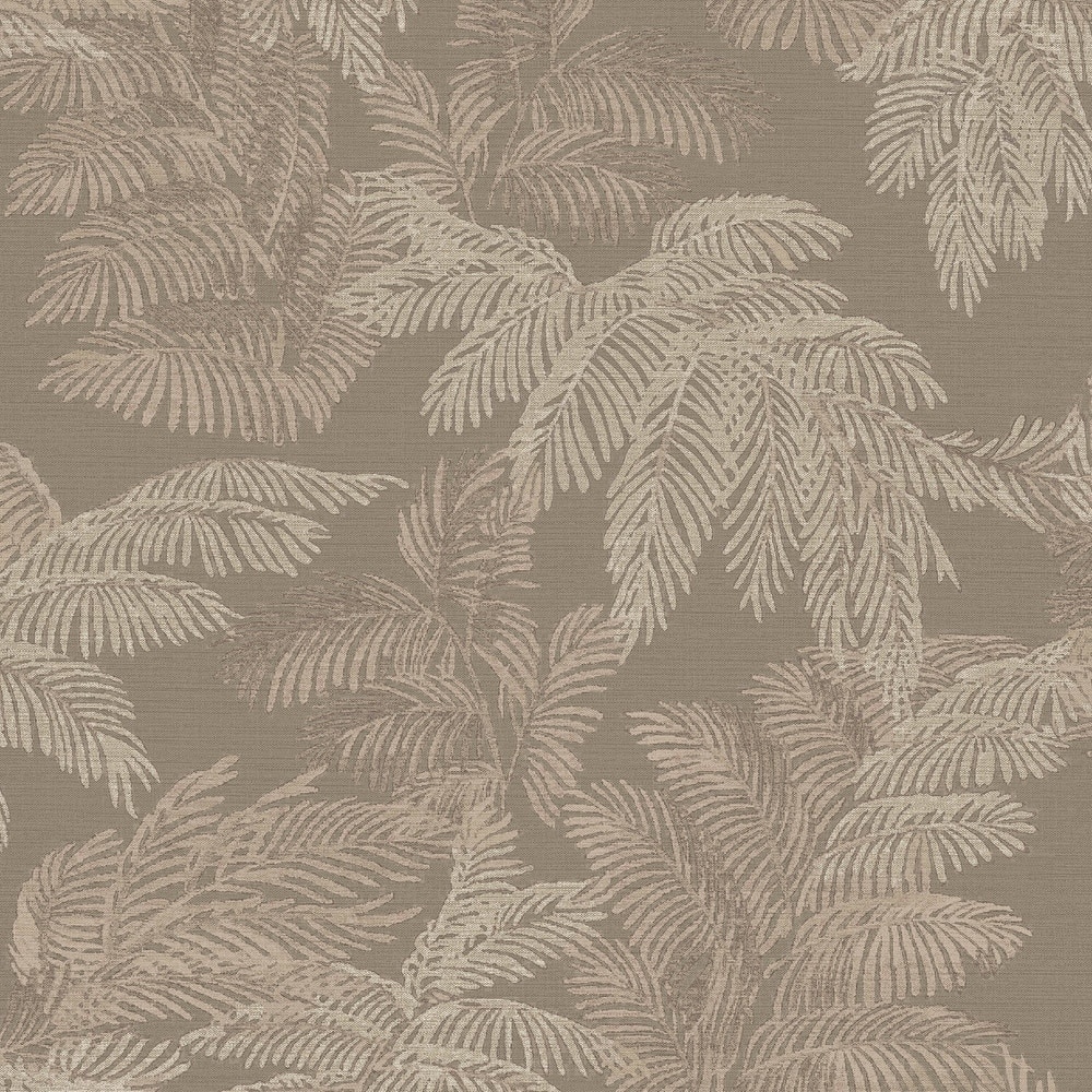 Galerie Wallcoverings Italian Style Palm Leaf Design Vinyl on Non-woven Luster Wallpaper Roll