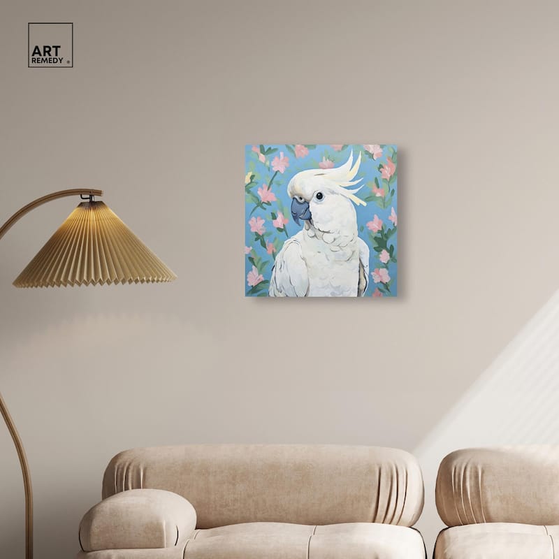White Cockatoo I Canvas by Art Remedy, Gallery Wrapped
