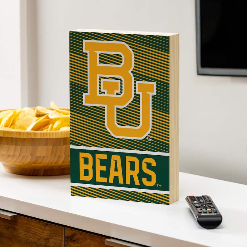 Baylor University Wooden Tabletop Mantel Shelf Sign - 8" x 12"