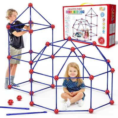 Fort Building Kit for Kids,STEM Construction Toys, Educational Gift for 4-12 Years Old Boys and Girls,Ultimate Creative Set