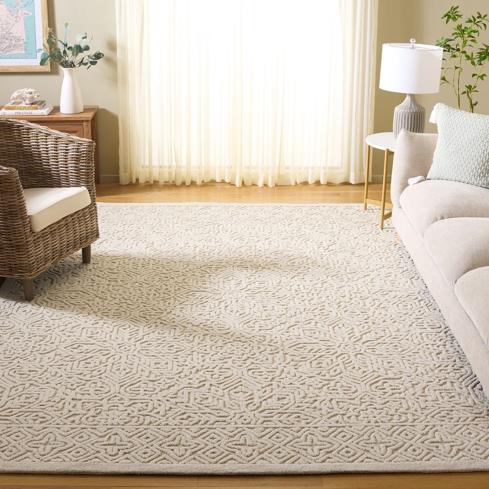 SAFAVIEH Handmade Textural Stefania Wool Rug
