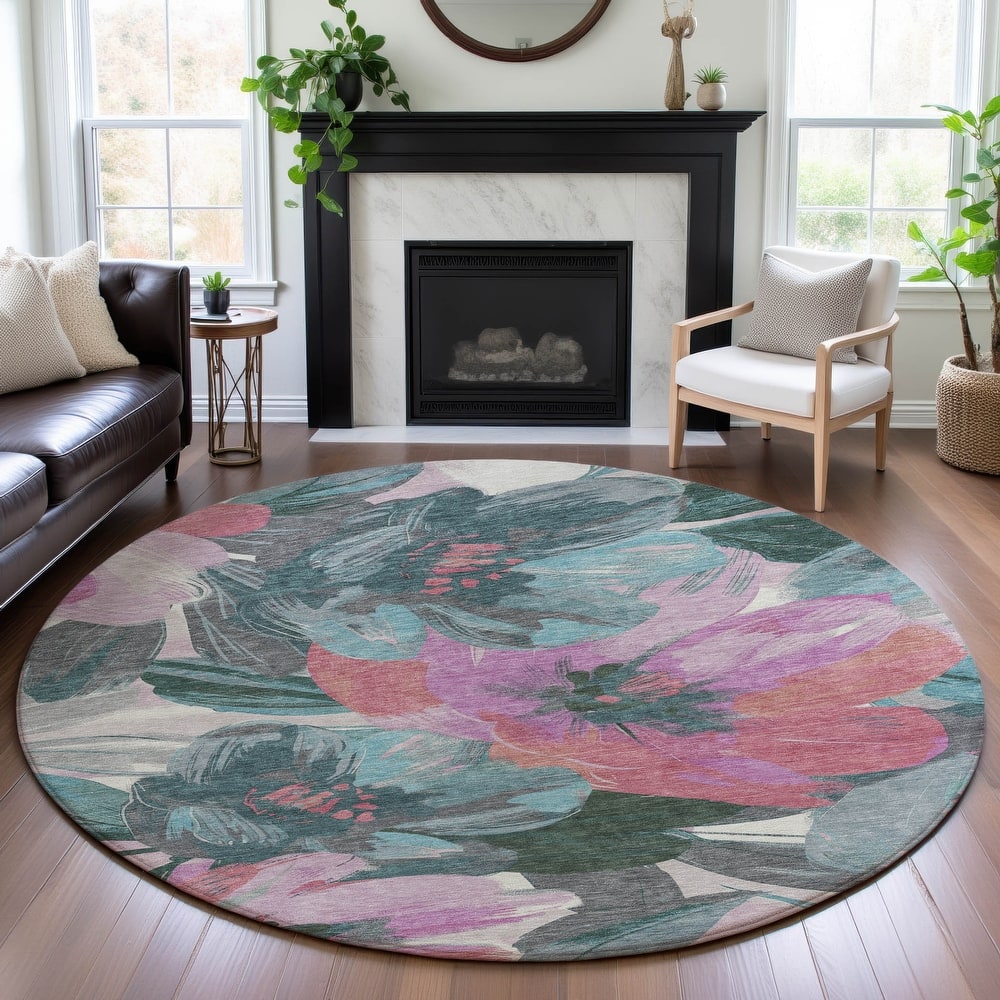 Premium Washable Super Soft Modern Floral Mayfield Rug