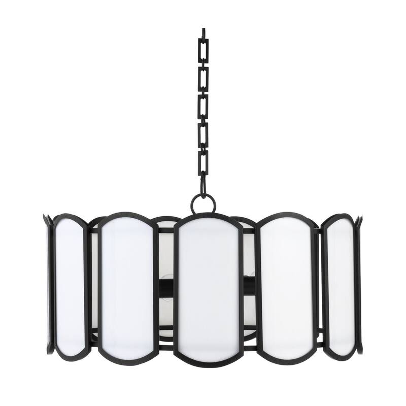 Quorum International 824-5 Warwick 5 Light 25" Wide Multi Light - Matte Black