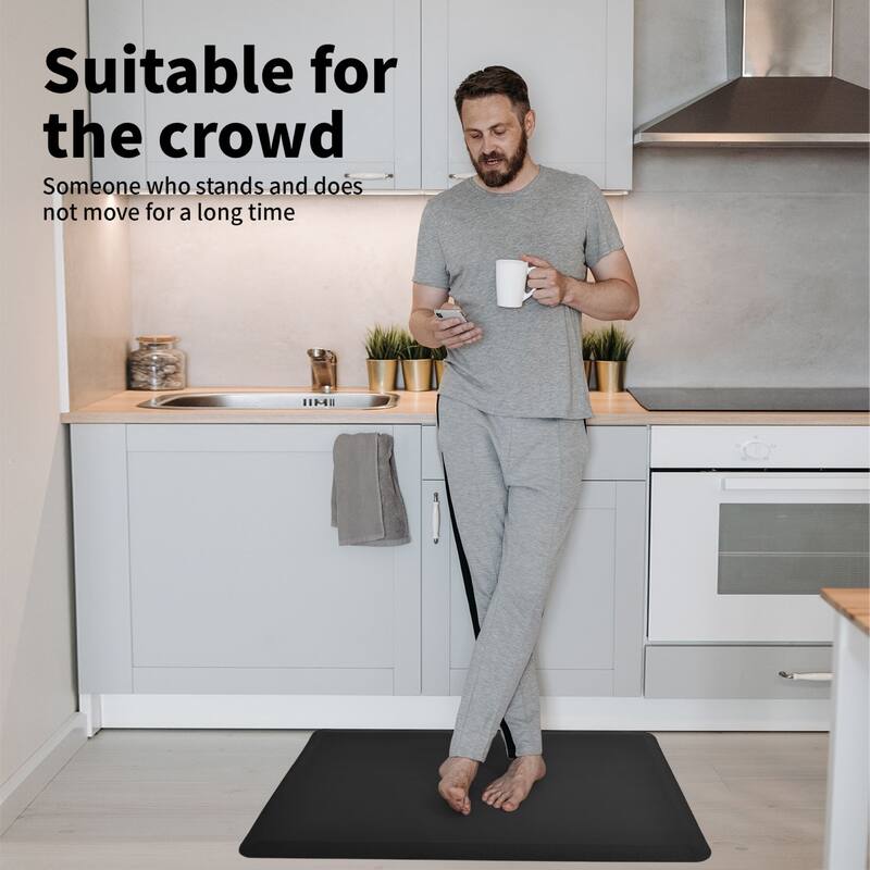 Premium Anti-Fatigue Comfort Mat, Thick, Non-Slip & All-Purpose Comfort - for Kitchen, Office Standing Desk