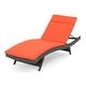 preview thumbnail 188 of 187, Salem Outdoor Wicker Adjustable Chaise Lounge with Cushion by Christopher Knight Home