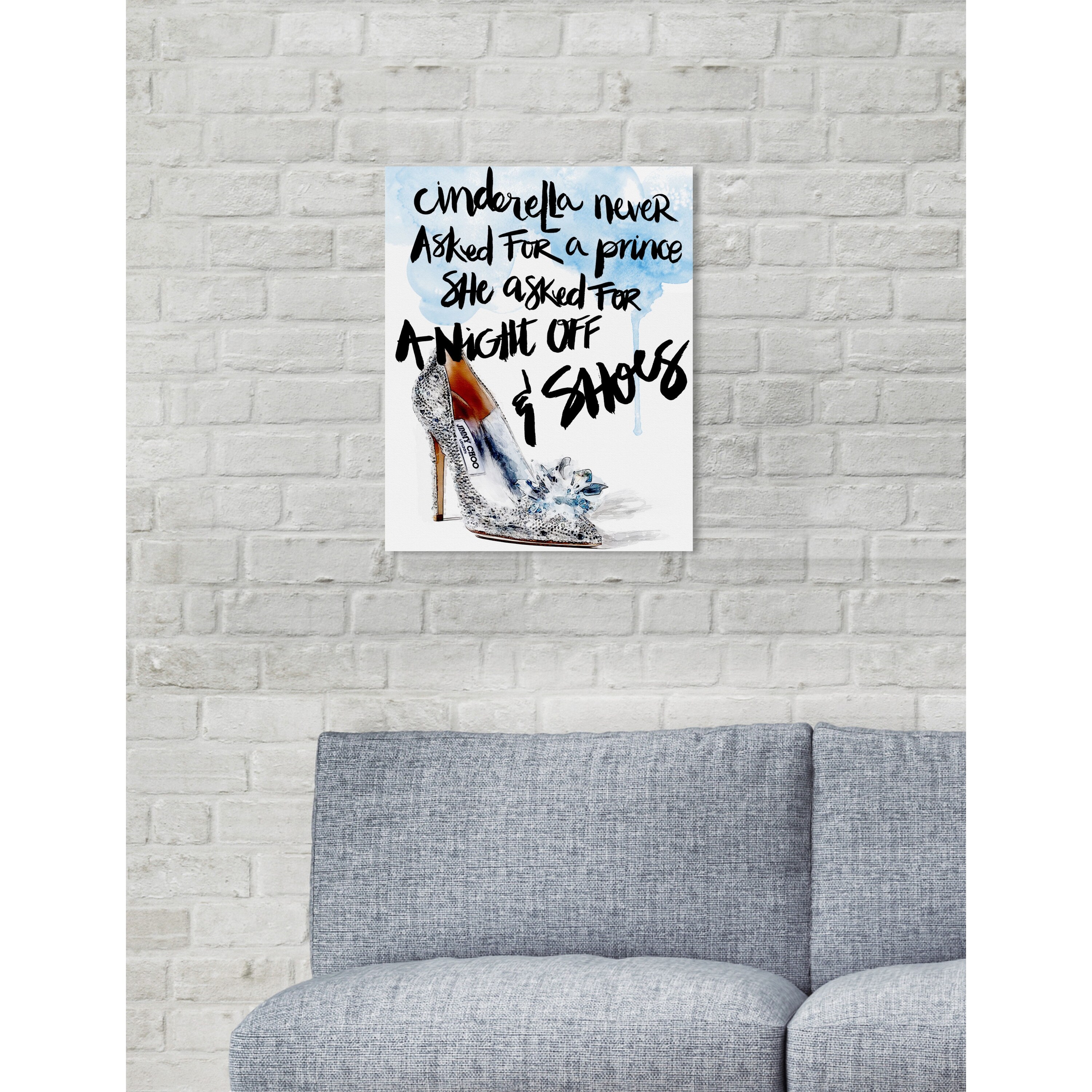 Oliver Gal 'Cinderella's Night Off' Typography and Quotes Wall Art
