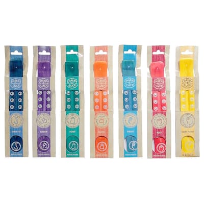 Chakra Luck Wooden Incense Stick Holder (Asstd) - Set of 7