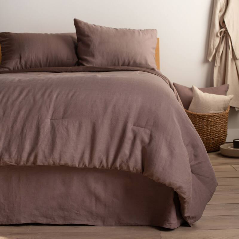 100% French Linen Bedskirt by BOKSER HOME
