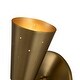 preview thumbnail 24 of 25, Rennnsan 2-Light Modern Industrial Cone Vanity Light in Brass/ Nickel