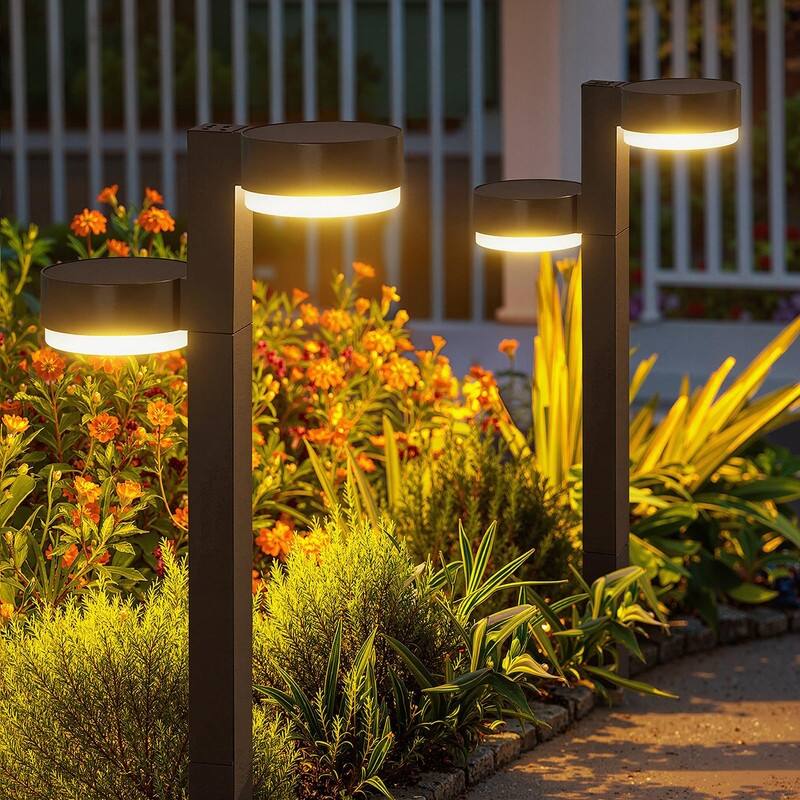 4-Pack Solar Pathway Lights, 8-Head Waterproof Outdoor Set - 6 Pack