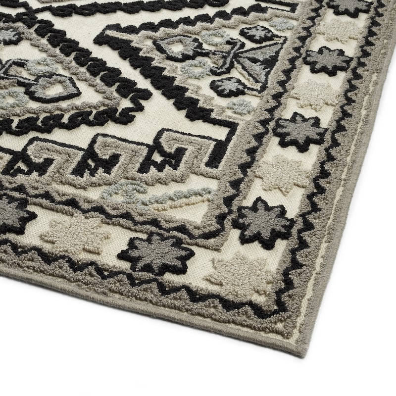 TDW08 Tamara Day Warwick Black Hand Tufted Indoor Area Rug
