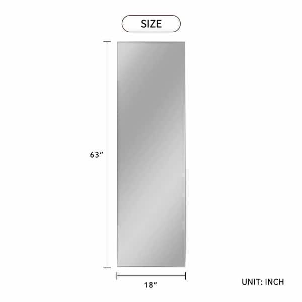 chic Accent Metal Frame FullLength WallMounted Hanging Mirror Bed