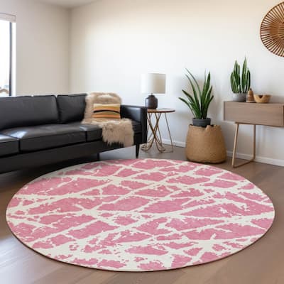 Premium Washable Super Soft Modern Crackle Mayfield Rug