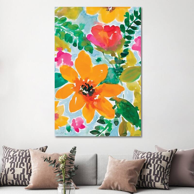 iCanvas "Bright and Cheery Blooms" by Lanie Loreth Canvas Print
