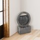 preview thumbnail 5 of 6, 18.5" Round Cascade Fountain by Pure Garden - 6.25 x 11 x 18.5
