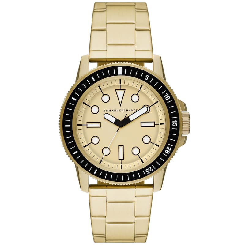 Armani Exchange Men's Classic Gold Dial Watch - AX1854 - 6 (36)