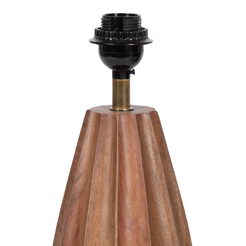 Kate and Laurel Ciji Scalloped Table Lamp - 8x8x17