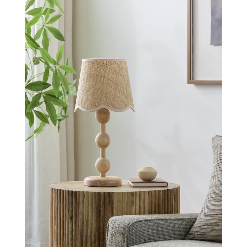 Livabliss Minilya Traditional Accent Table Lamp - Clear/Brown