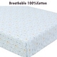 preview thumbnail 17 of 54, Polka Dot Animal Bear Friends ABC&123 Unisex Multi-color Cotton Toddler/Baby Crib Child Fitted Sheet Set (Pack of 3) - N/A