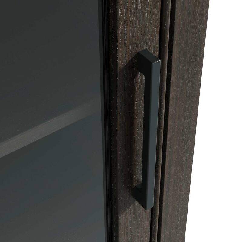 Winslow 16-28 Inch Bath Storage Glass Cabinet