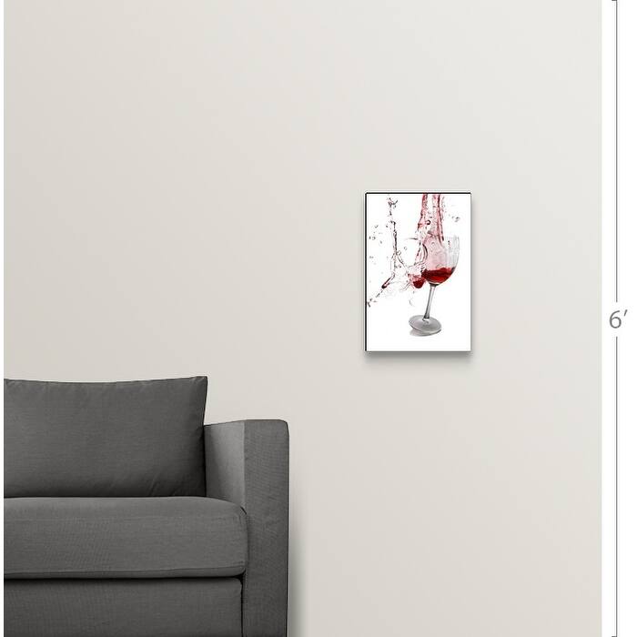 "Exploding wine glass" Canvas Wall Art