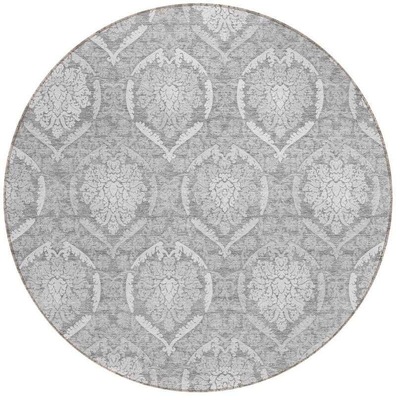 HomeRoots Medallion Transitional Rectangle Outdoor Rug