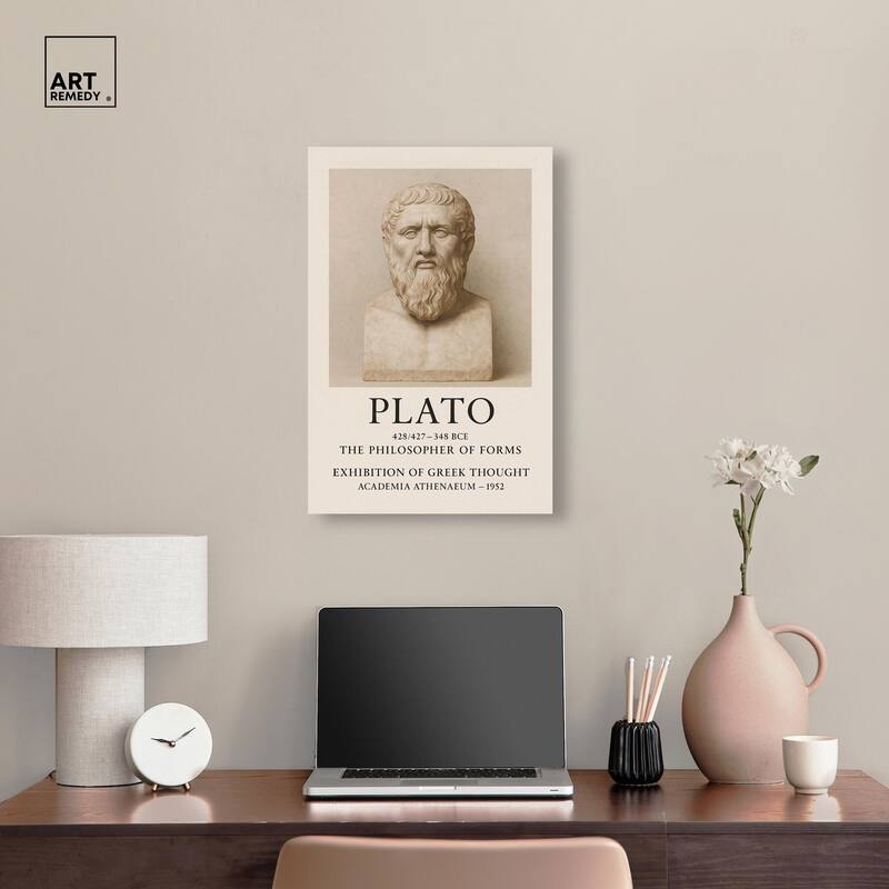 Philosopher of Forms Canvas by Art Remedy, Gallery Wrapped