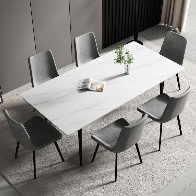 70.8'' Rectangle Dining Table with Stone Top