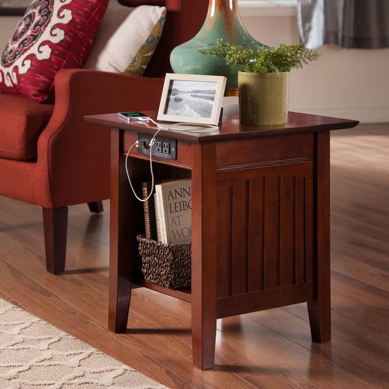 AFI Nantucket End Table with Built-in Charger
