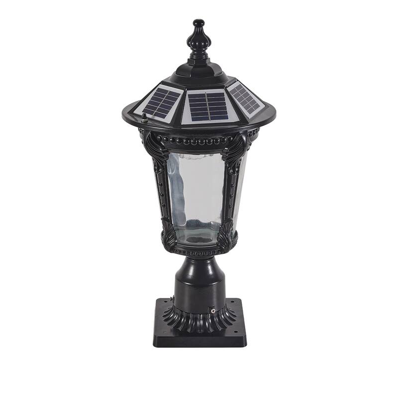 Retro Solar Lights With Dimmable LED 1 pack - Black