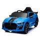 preview thumbnail 5 of 58, 12V Ford Mustang Shelby GT500 ride on car with Remote Control 3 Speeds Blue