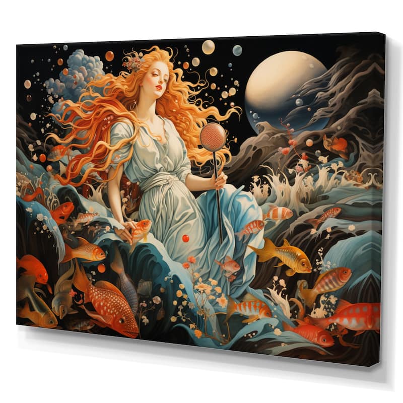 Designart "Masterpiece The Birth Of Venus II" Masterpiece Wall Art ...